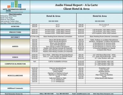 audio-visual-report-page-one-sample